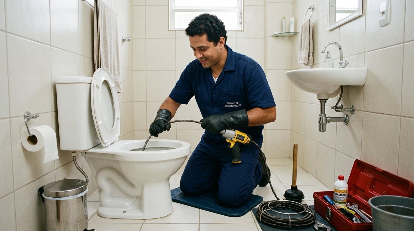 Atendimento em Vaso Sanitário na Zona Sul de São Paulo‑SP