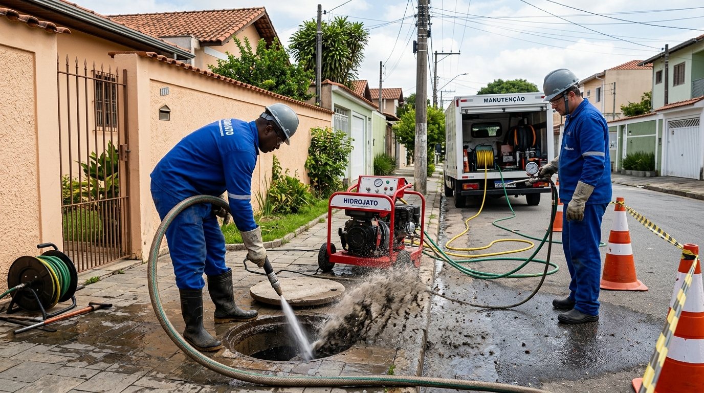 Hidrojateamento Residencial na Zona Sul de São Paulo‑SP