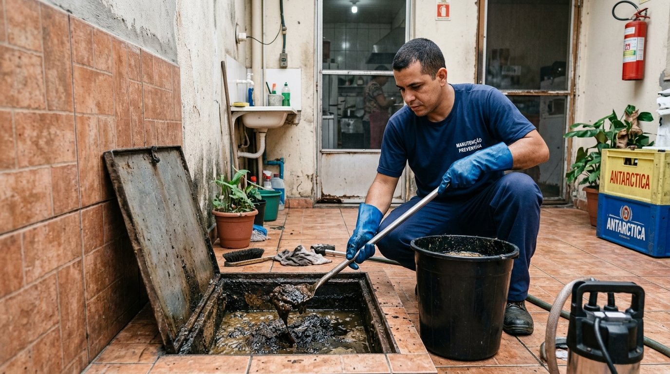Limpeza de Caixa de Gordura com Equipe na Zona Sul de São Paulo‑SP